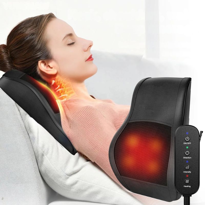 Coussin Masseur Chauffant Nuque, Dos & Épaules