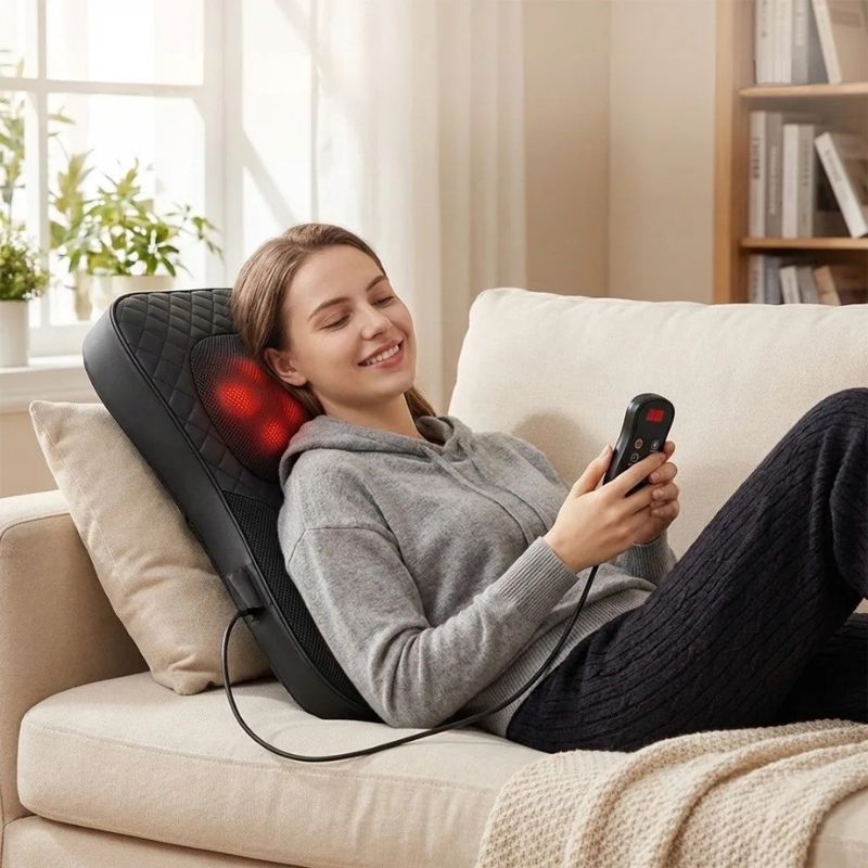 Coussin Masseur Chauffant Nuque, Dos & Épaules